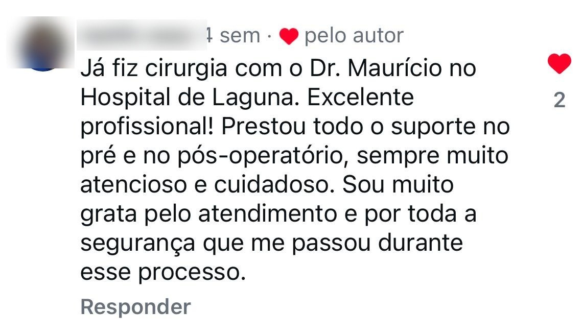 Depoimento real de paciente do Dr. Mauricio Waltrick